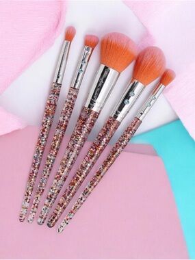 SLMISSGLAM Rainbow "Stay Sparkly" Luxe Brush 5 piece Set
